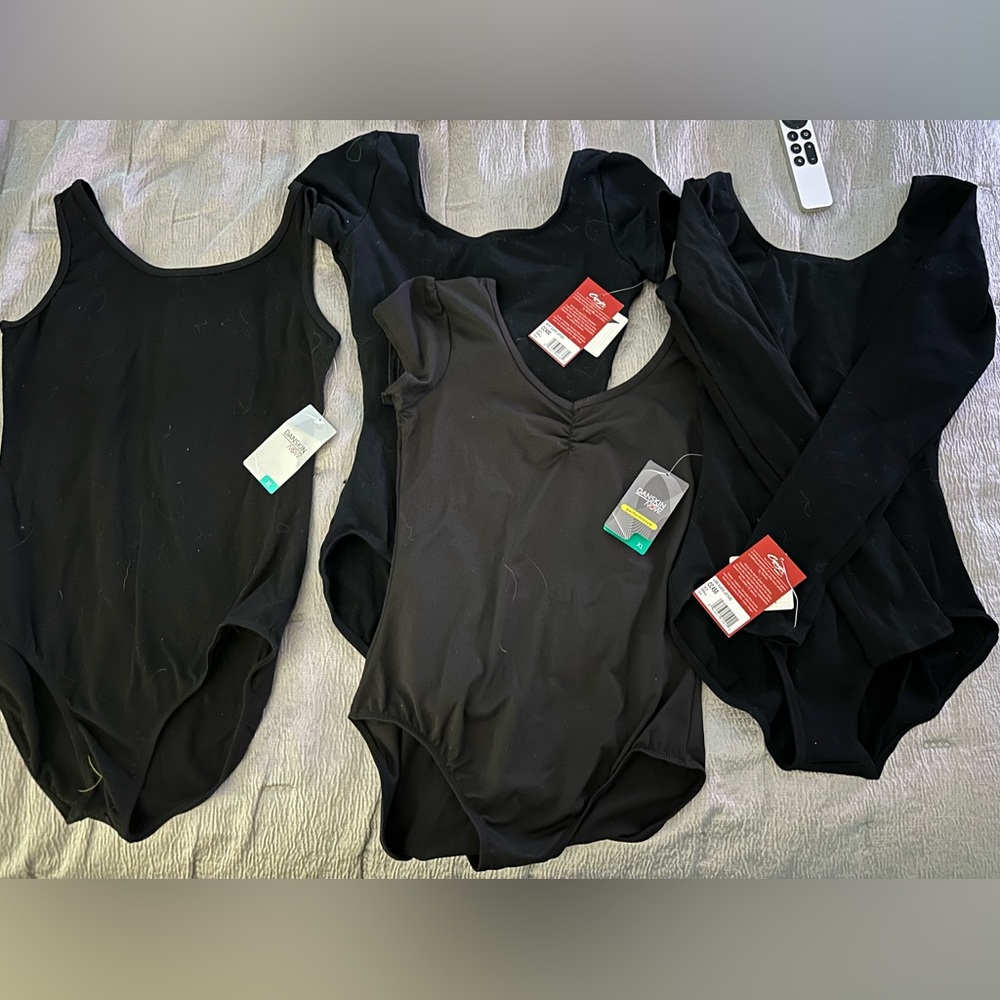 Lot of 4 capezio/danskin leotards